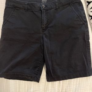 Womens Navy Bermuda Shorts